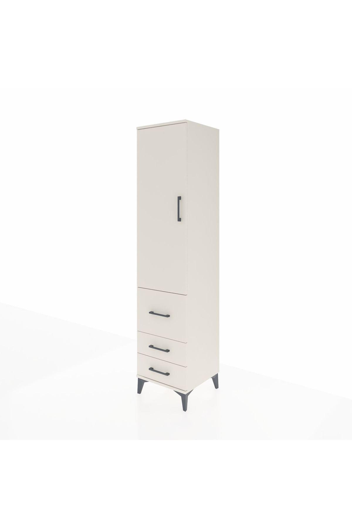 Hyperion Dolap 2 Raflı 3 Çekmeceli Tek Askılı 44x44x195 - S58M028V1B