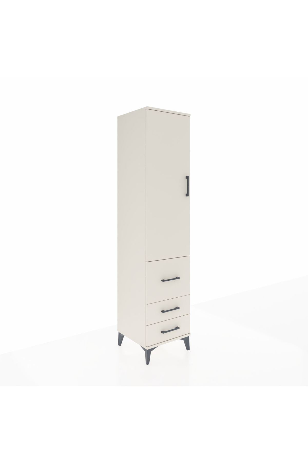Hyperion Dolap 2 Raflı 3 Çekmeceli Tek Askılı 44x44x195 - S58M028V1B