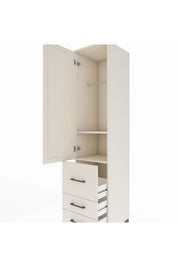 Hyperion Dolap 2 Raflı 3 Çekmeceli Tek Askılı 44x44x195 - S58M028V1B