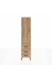 Hyperion Dolap 2 Raflı 3 Çekmeceli Tek Askılı 44x44x195 - S58M028V3B