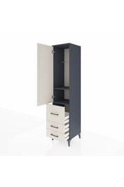 Hyperion Dolap 2 Raflı 3 Çekmeceli Tek Askılı 44x44x195 - S58M028V4B