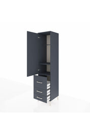 Hyperion Dolap 2 Raflı 3 Çekmeceli Tek Askılı 44x44x195 - S58M028V5B