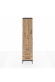 Hyperion Dolap 2 Raflı 3 Çekmeceli Tek Askılı 44x44x195 - S58M028V6B