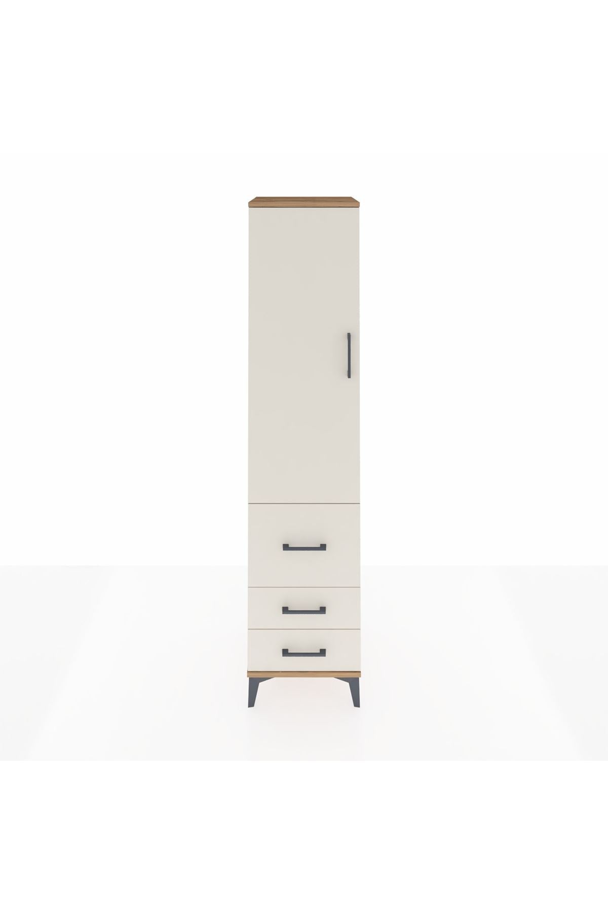 Hyperion Dolap 2 Raflı 3 Çekmeceli Tek Askılı 44x44x195 - S58M028V7B