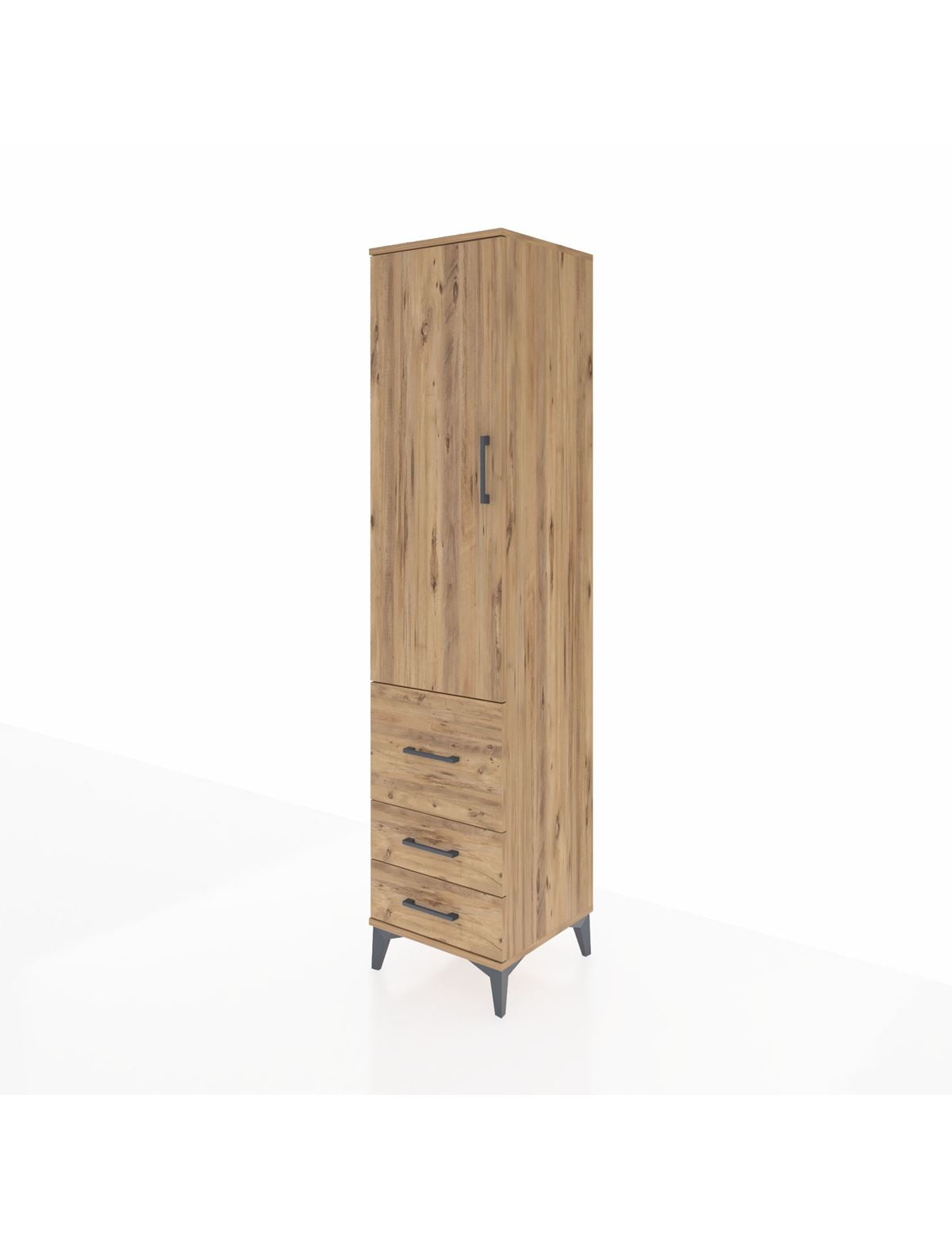 Hyperion Dolap 2 Raflı 3 Çekmeceli Tek Askılı 44x44x195 - S58M028V9B