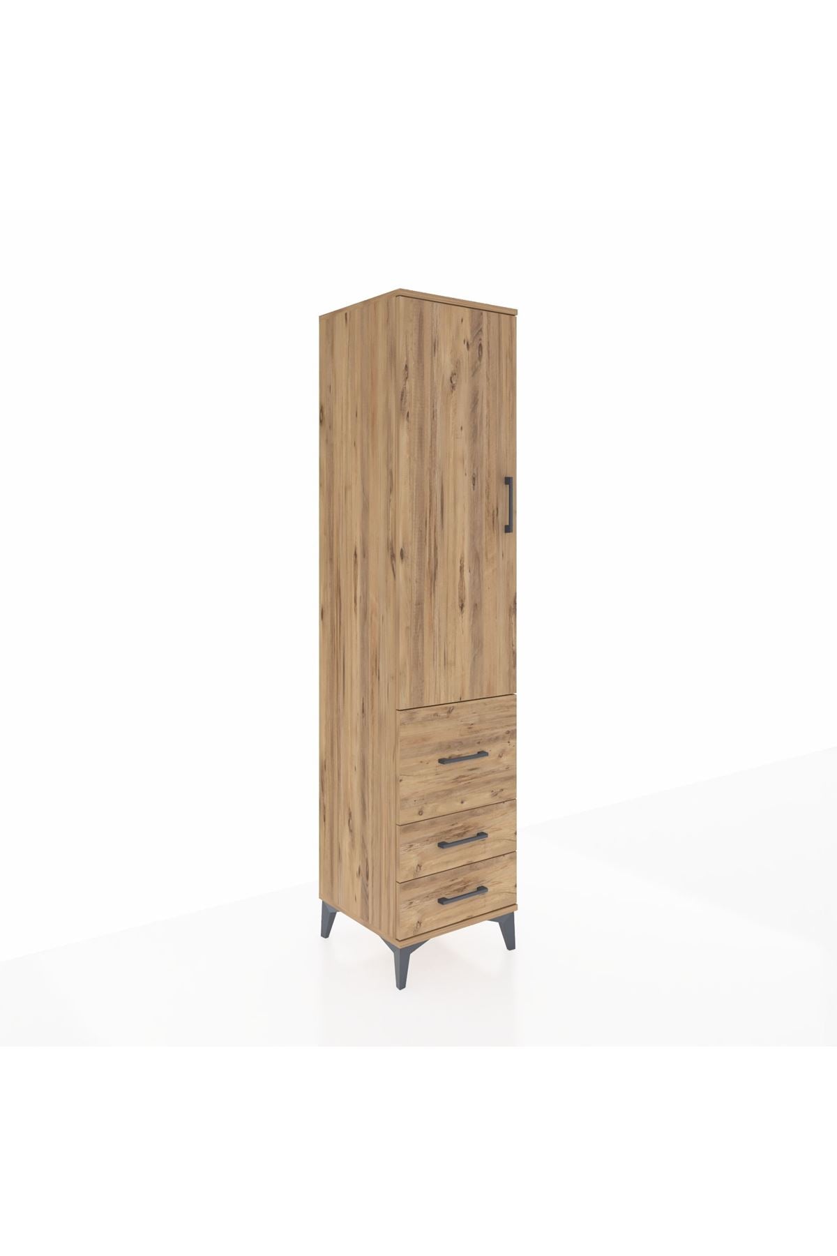 Hyperion Dolap 2 Raflı 3 Çekmeceli Tek Askılı 44x44x195 - S58M028V9B