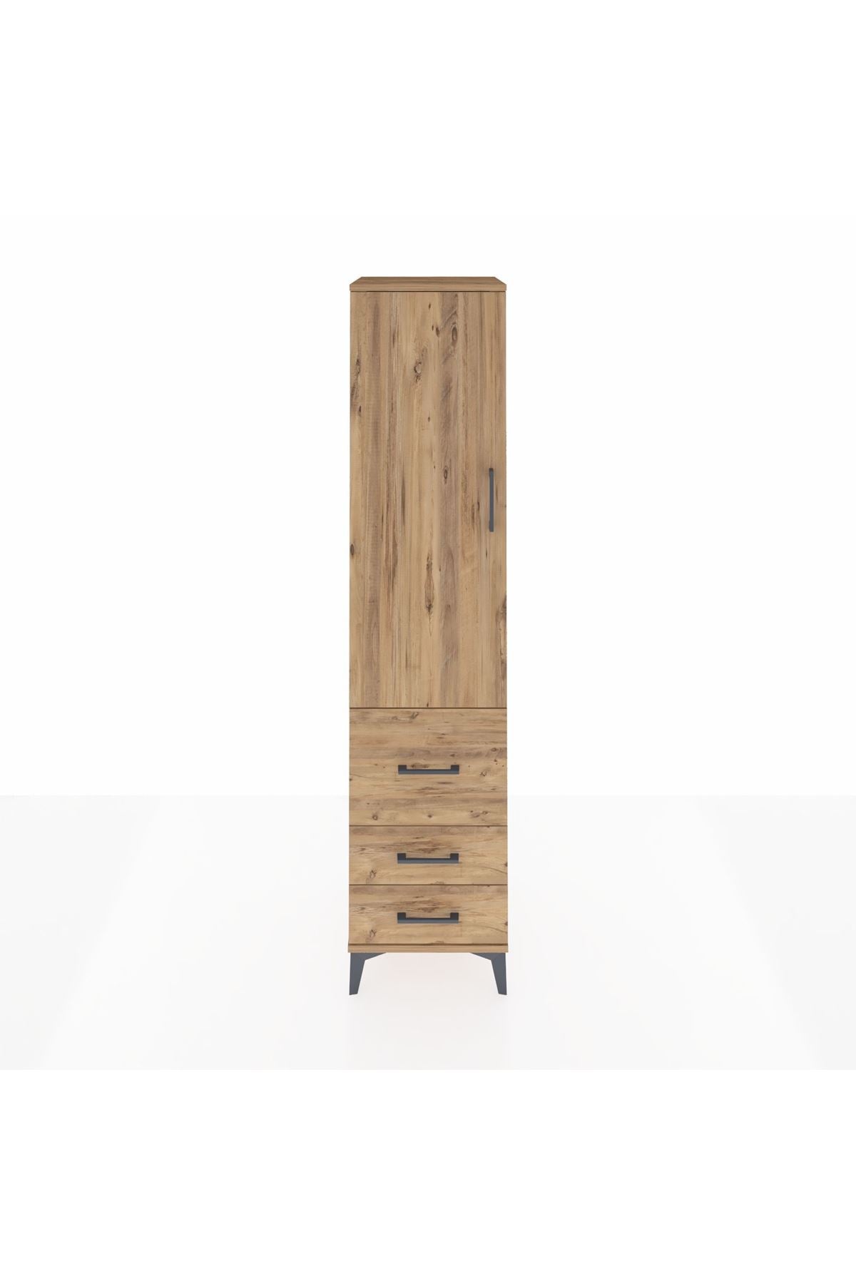 Hyperion Dolap 2 Raflı 3 Çekmeceli Tek Askılı 44x44x195 - S58M028V9B