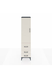 Hyperion Dolap 4 Raflı 3 Çekmeceli Tek Kapaklı 44x44x195 - S58M029V4B