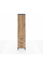 Hyperion Dolap 4 Raflı 3 Çekmeceli Tek Kapaklı 44x44x195 - S58M029V6B