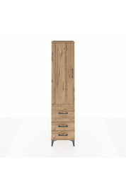 Hyperion Dolap 4 Raflı 3 Çekmeceli Tek Kapaklı 44x44x195 - S58M029V9B