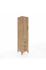 Hyperion Dolap 4 Raflı 3 Çekmeceli Tek Kapaklı 44x44x195 - S58M029V9B