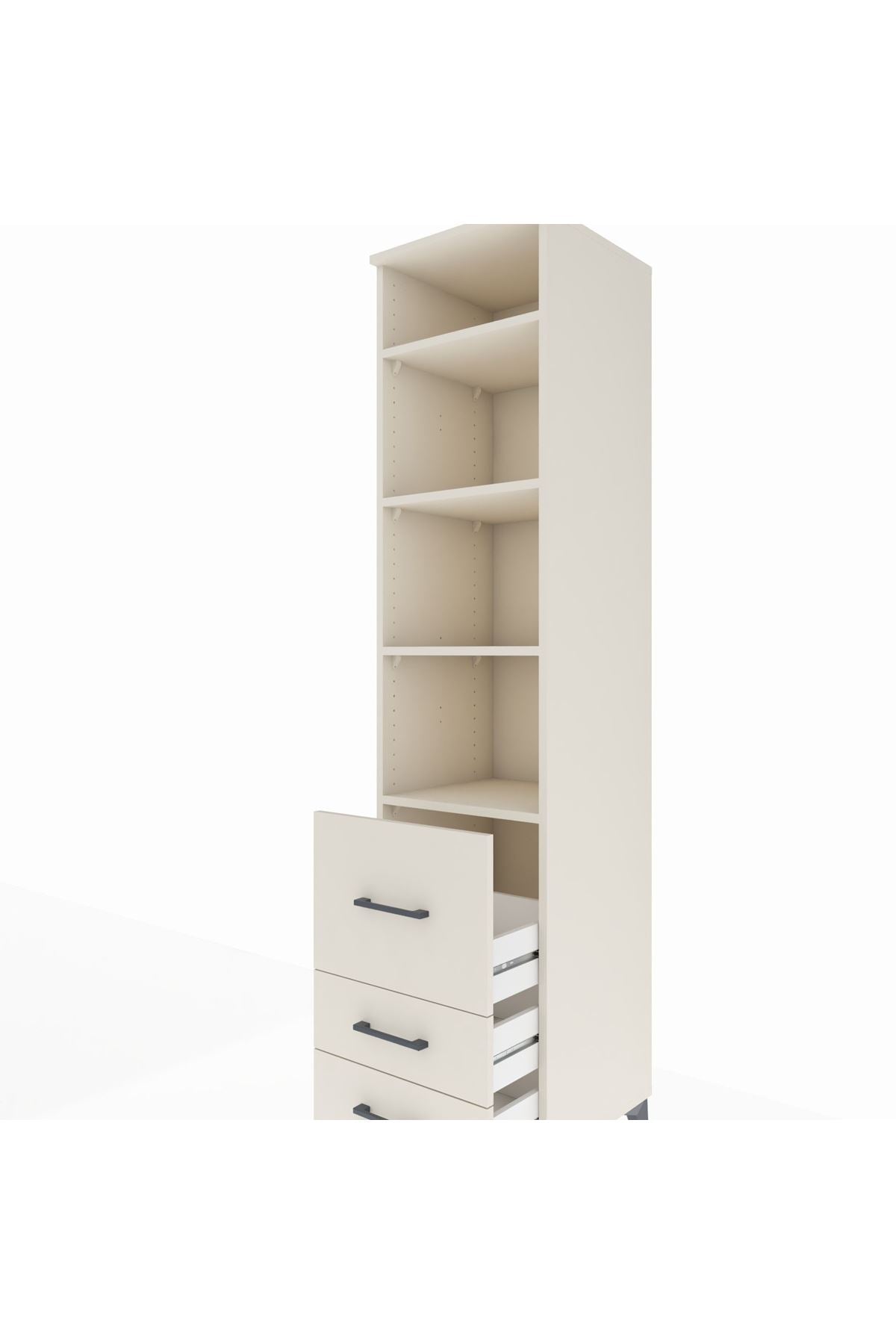 Hyperion Dolap 4 Raflı 3 Çekmeceli 44x44x195 - S58M030V1B