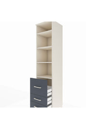 Hyperion Dolap 4 Raflı 3 Çekmeceli 44x44x195 - S58M030V2B