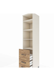 Hyperion Dolap 4 Raflı 3 Çekmeceli 44x44x195 - S58M030V3B