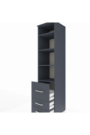 Hyperion Dolap 4 Raflı 3 Çekmeceli 44x44x195 - S58M030V5B