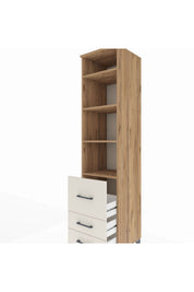 Hyperion Dolap 4 Raflı 3 Çekmeceli 44x44x195 - S58M030V7B