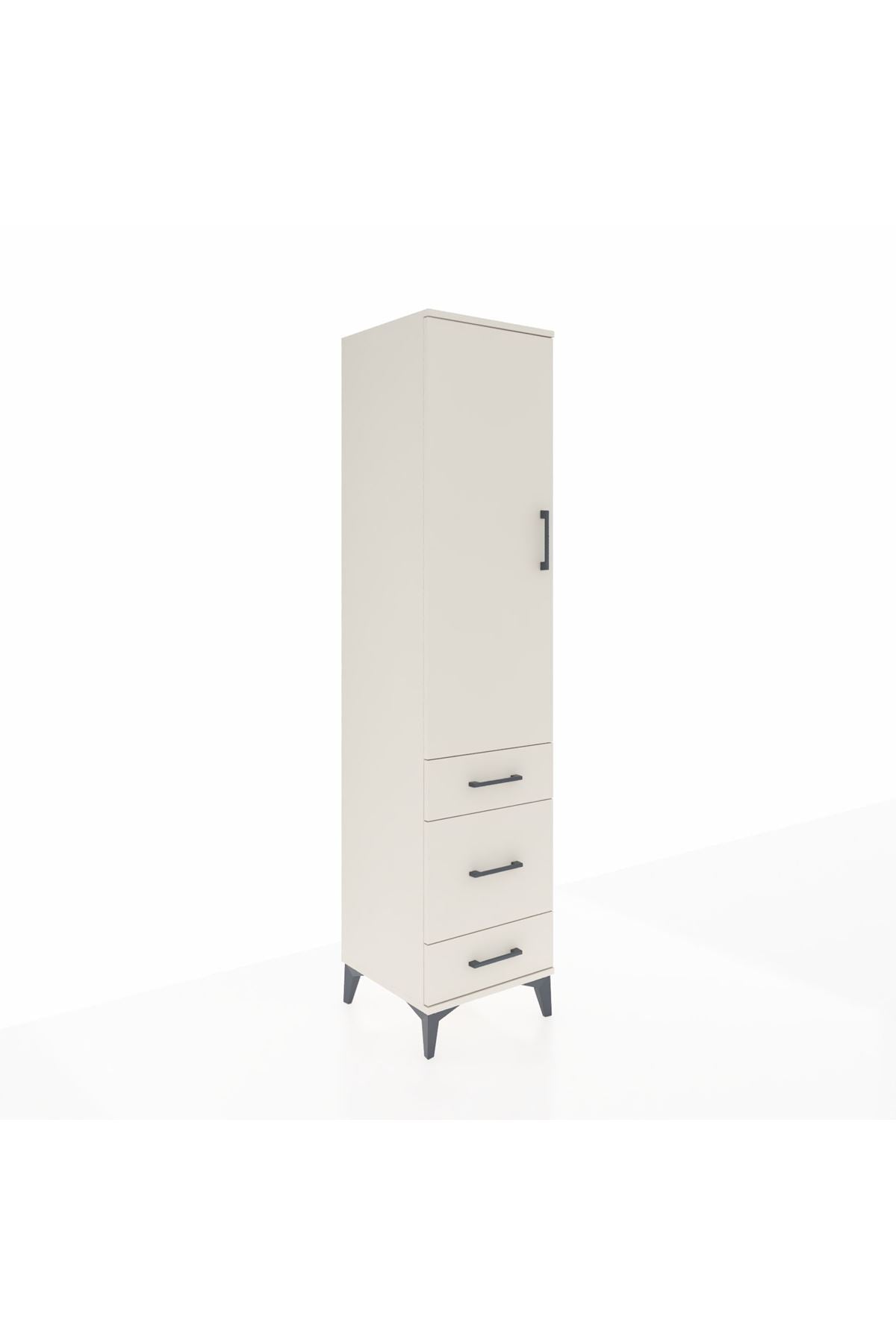 Hyperion Dolap 2 Raflı 3 Çekmeceli Tek Askılı 44x44x195 - S58M031V1B