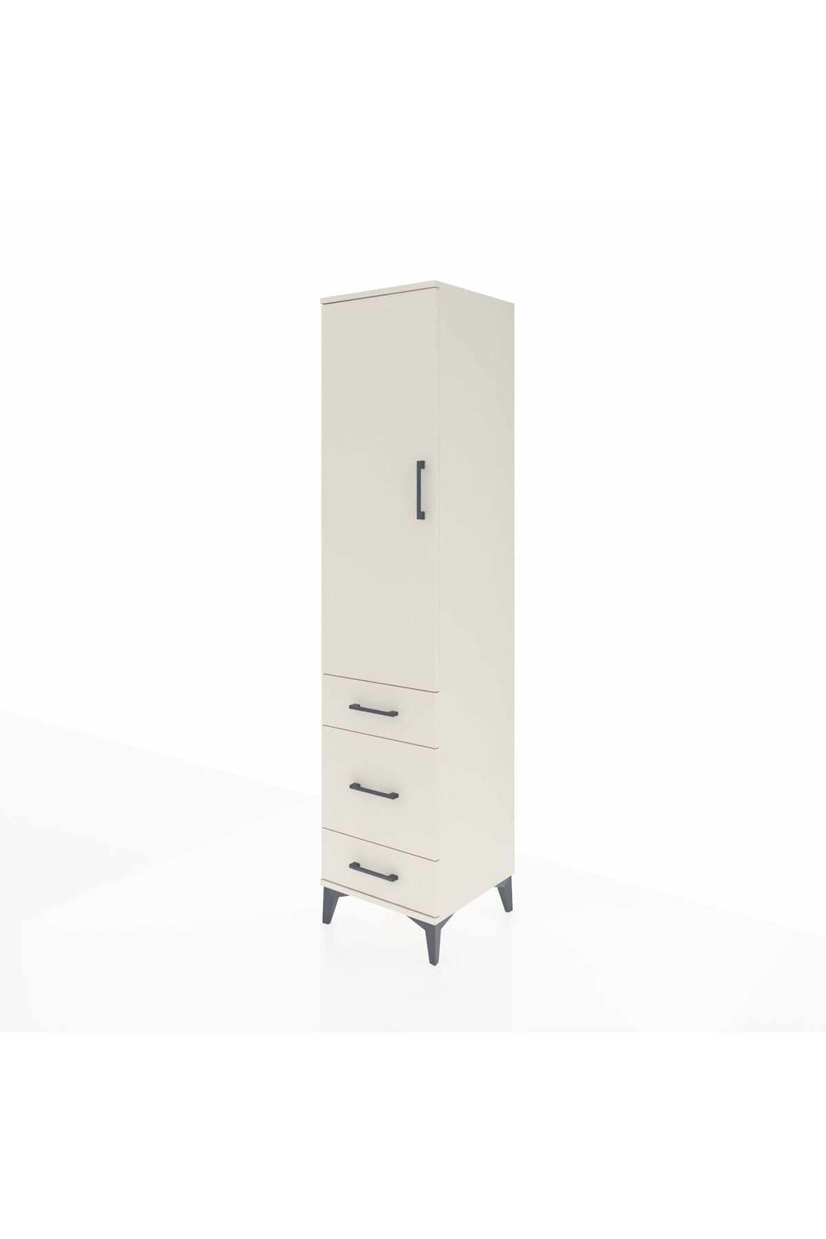 Hyperion Dolap 2 Raflı 3 Çekmeceli Tek Askılı 44x44x195 - S58M031V1B