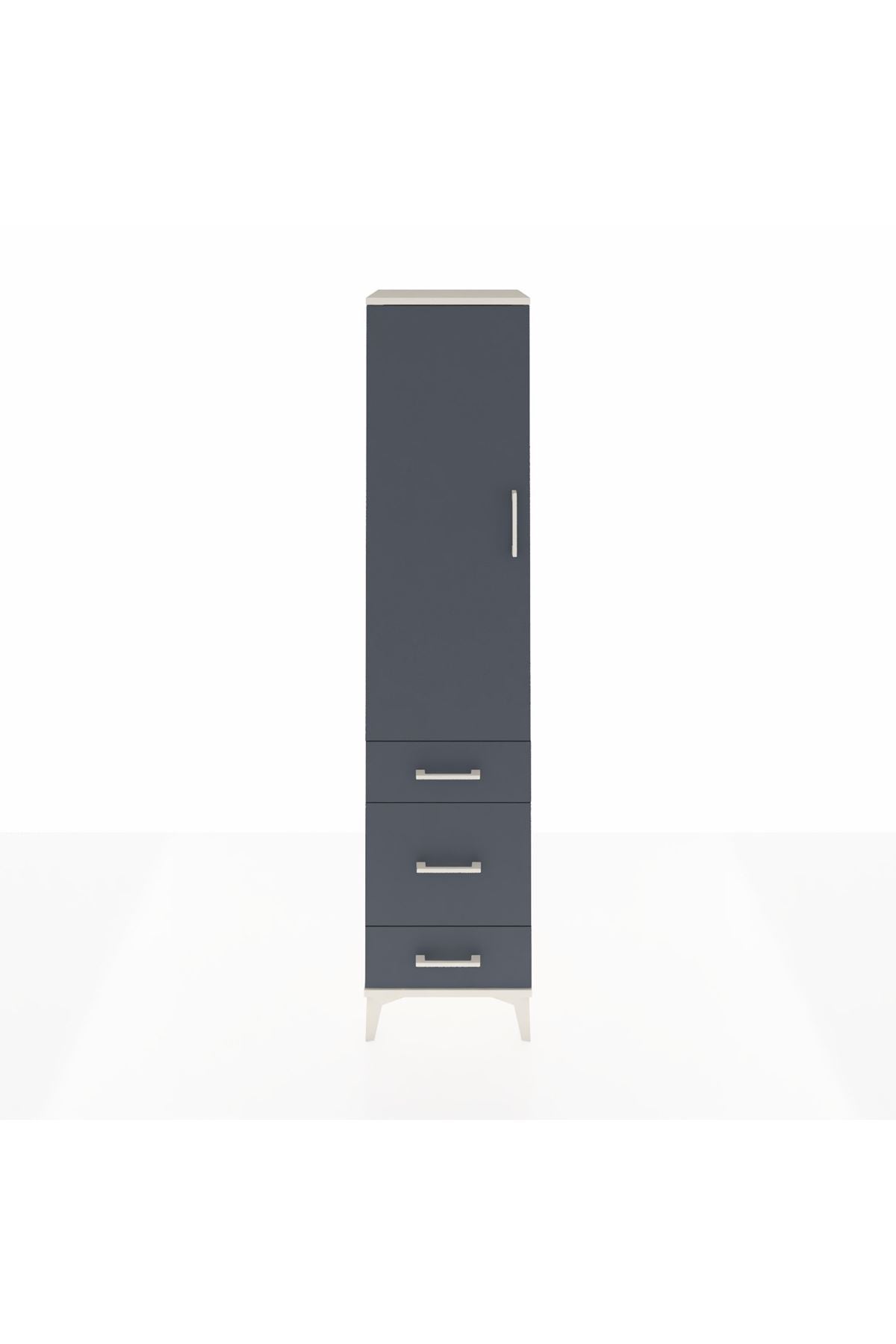 Hyperion Dolap 2 Raflı 3 Çekmeceli Tek Askılı 44x44x195 - S58M031V2B