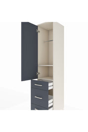 Hyperion Dolap 2 Raflı 3 Çekmeceli Tek Askılı 44x44x195 - S58M031V2B