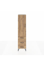 Hyperion Dolap 2 Raflı 3 Çekmeceli Tek Askılı 44x44x195 - S58M031V3B