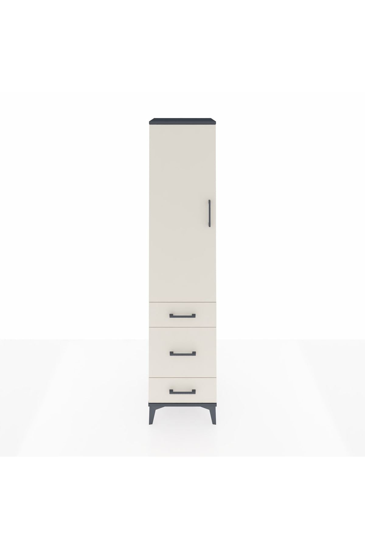 Hyperion Dolap 2 Raflı 3 Çekmeceli Tek Askılı 44x44x195 - S58M031V4B
