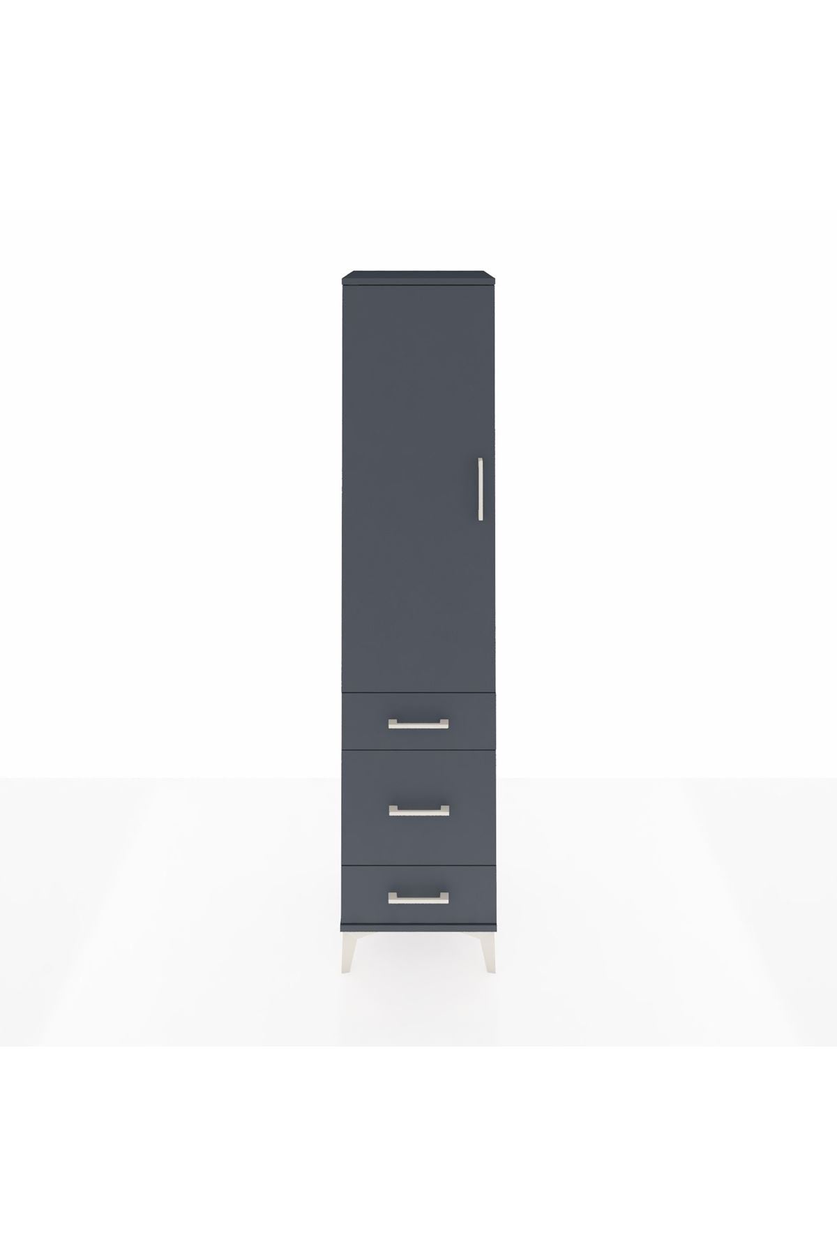 Hyperion Dolap 2 Raflı 3 Çekmeceli Tek Askılı 44x44x195 - S58M031V5B