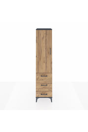 Hyperion Dolap 2 Raflı 3 Çekmeceli Tek Askılı 44x44x195 - S58M031V6B