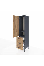 Hyperion Dolap 2 Raflı 3 Çekmeceli Tek Askılı 44x44x195 - S58M031V6B