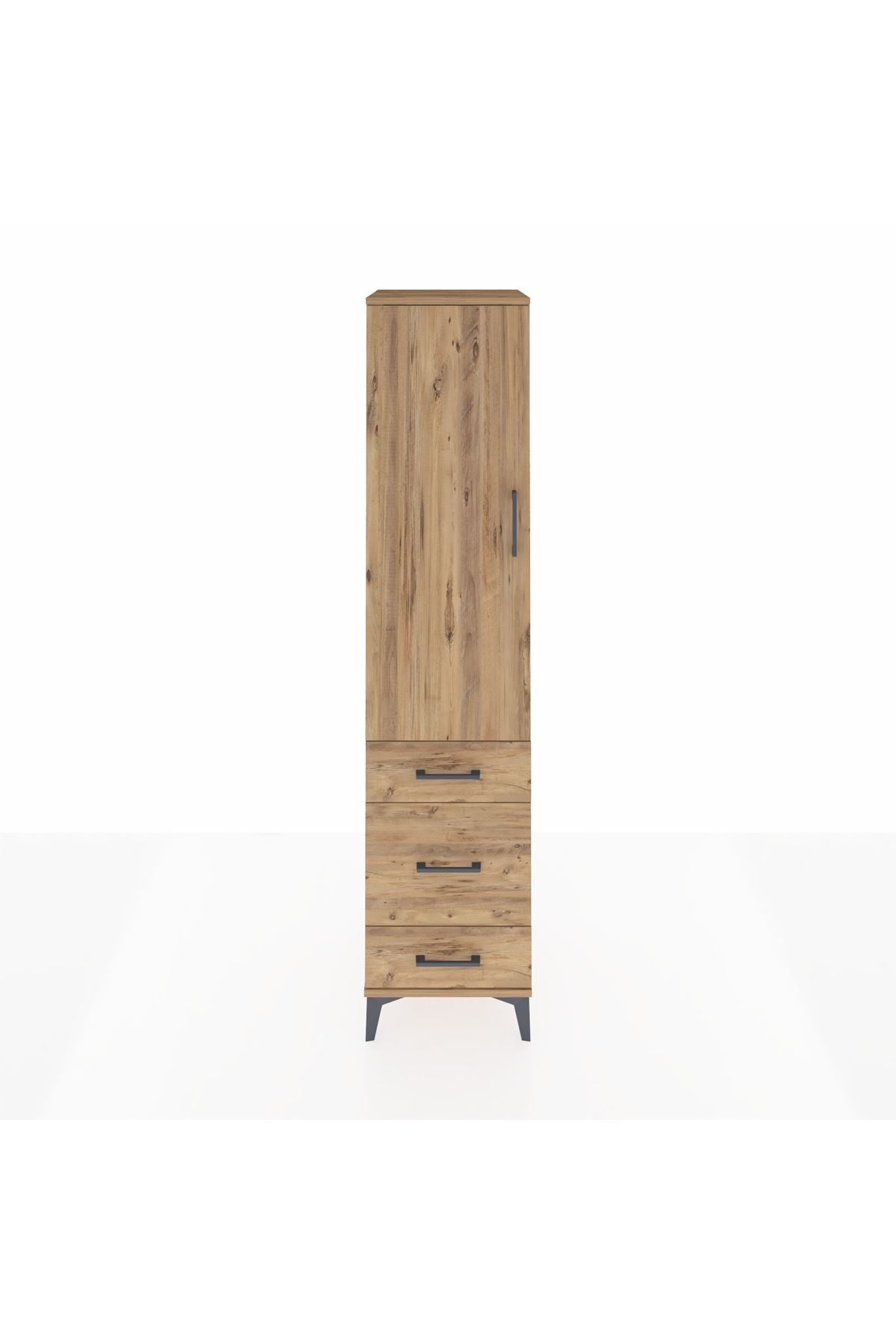 Hyperion Dolap 2 Raflı 3 Çekmeceli Tek Askılı 44x44x195 - S58M031V9B