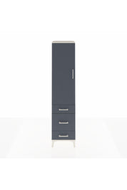 Hyperion Dolap 4 Raflı 3 Çekmeceli Tek Kapaklı 44x44x195 - S58M032V2B