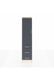 Hyperion Dolap 4 Raflı 3 Çekmeceli Tek Kapaklı 44x44x195 - S58M032V8B
