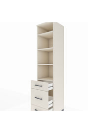 Hyperion Dolap 4 Raflı 3 Çekmeceli 44x44x195 - S58M033V1B