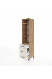 Hyperion Dolap 4 Raflı 3 Çekmeceli 44x44x195 - S58M033V7B