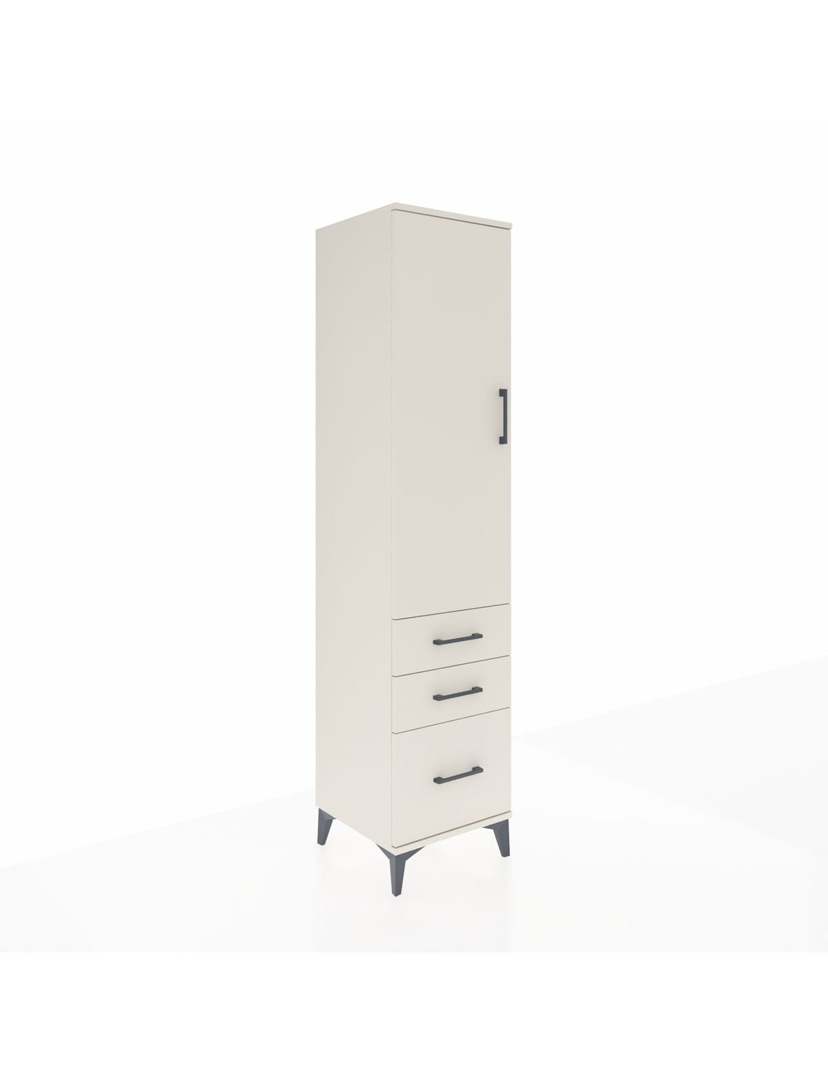 Hyperion Dolap 2 Raflı 3 Çekmeceli Tek Askılı 44x44x195 - S58M034V1B