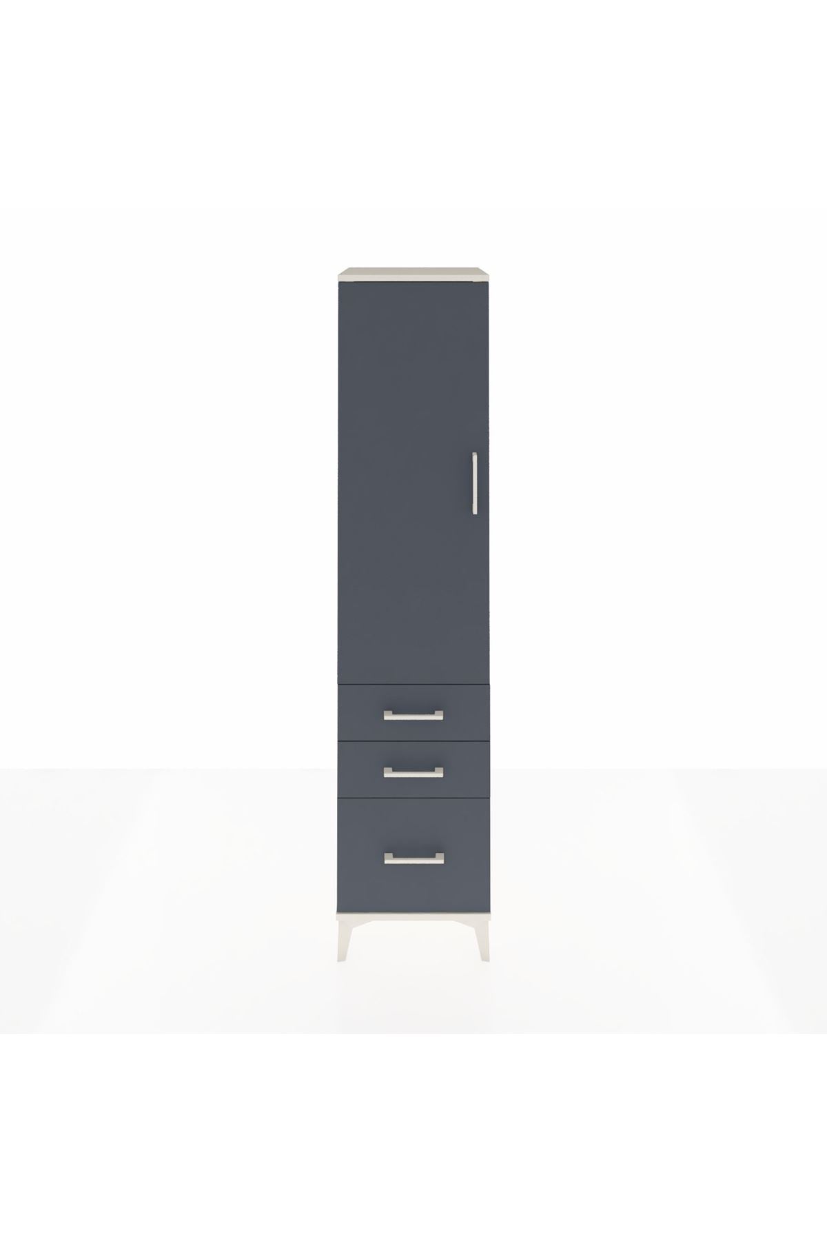 Hyperion Dolap 2 Raflı 3 Çekmeceli Tek Askılı 44x44x195 - S58M034V2B