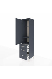 Hyperion Dolap 2 Raflı 3 Çekmeceli Tek Askılı 44x44x195 - S58M034V5B