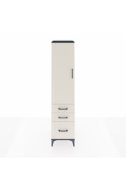 Hyperion Dolap 4 Raflı 3 Çekmeceli Tek Kapaklı 44x44x195 - S58M035V4B