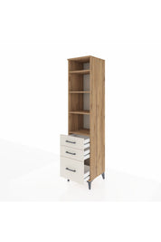 Hyperion Dolap 4 Raflı 3 Çekmeceli 44x44x195 - S58M036V7B