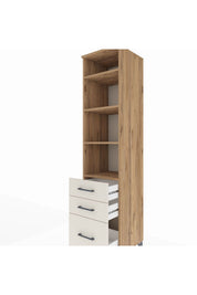 Hyperion Dolap 4 Raflı 3 Çekmeceli 44x44x195 - S58M036V7B