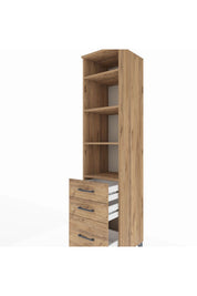 Hyperion Dolap 4 Raflı 3 Çekmeceli 44x44x195 - S58M036V9B