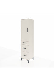 Hyperion Dolap Tek Raflı 3 Çekmeceli Tek Askılı 44x44x195 - S58M037V1B