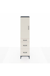 Hyperion Dolap Tek Raflı 3 Çekmeceli Tek Askılı 44x44x195 - S58M037V4B
