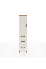 Hyperion Dolap Tek Raflı 3 Çekmeceli Tek Askılı 44x44x195 - S58M037V7B
