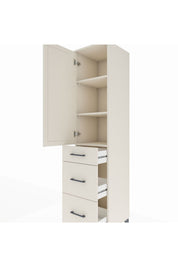 Hyperion Dolap 3 Raflı 3 Çekmeceli Tek Kapaklı 44x44x195 - S58M038V1B