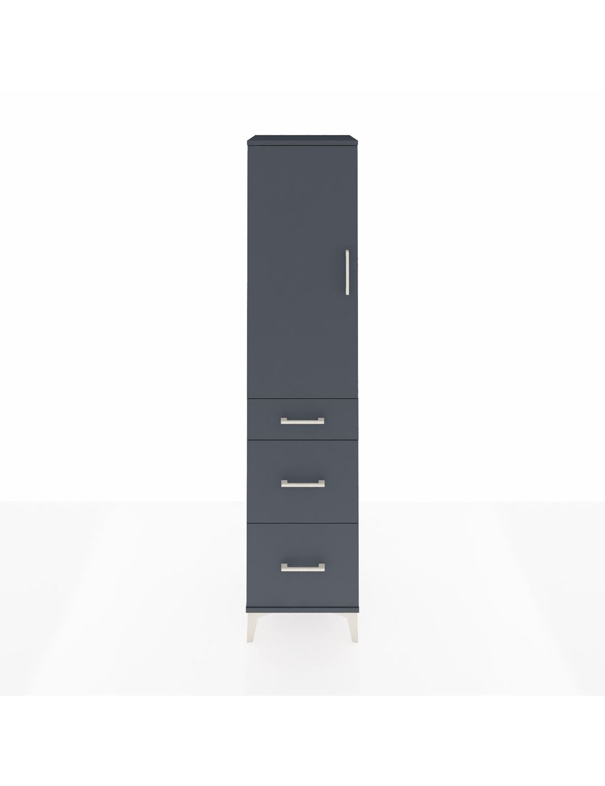 Hyperion Dolap 3 Raflı 3 Çekmeceli Tek Kapaklı 44x44x195 - S58M038V5B