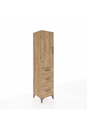 Hyperion Dolap 3 Raflı 3 Çekmeceli Tek Kapaklı 44x44x195 - S58M038V9B