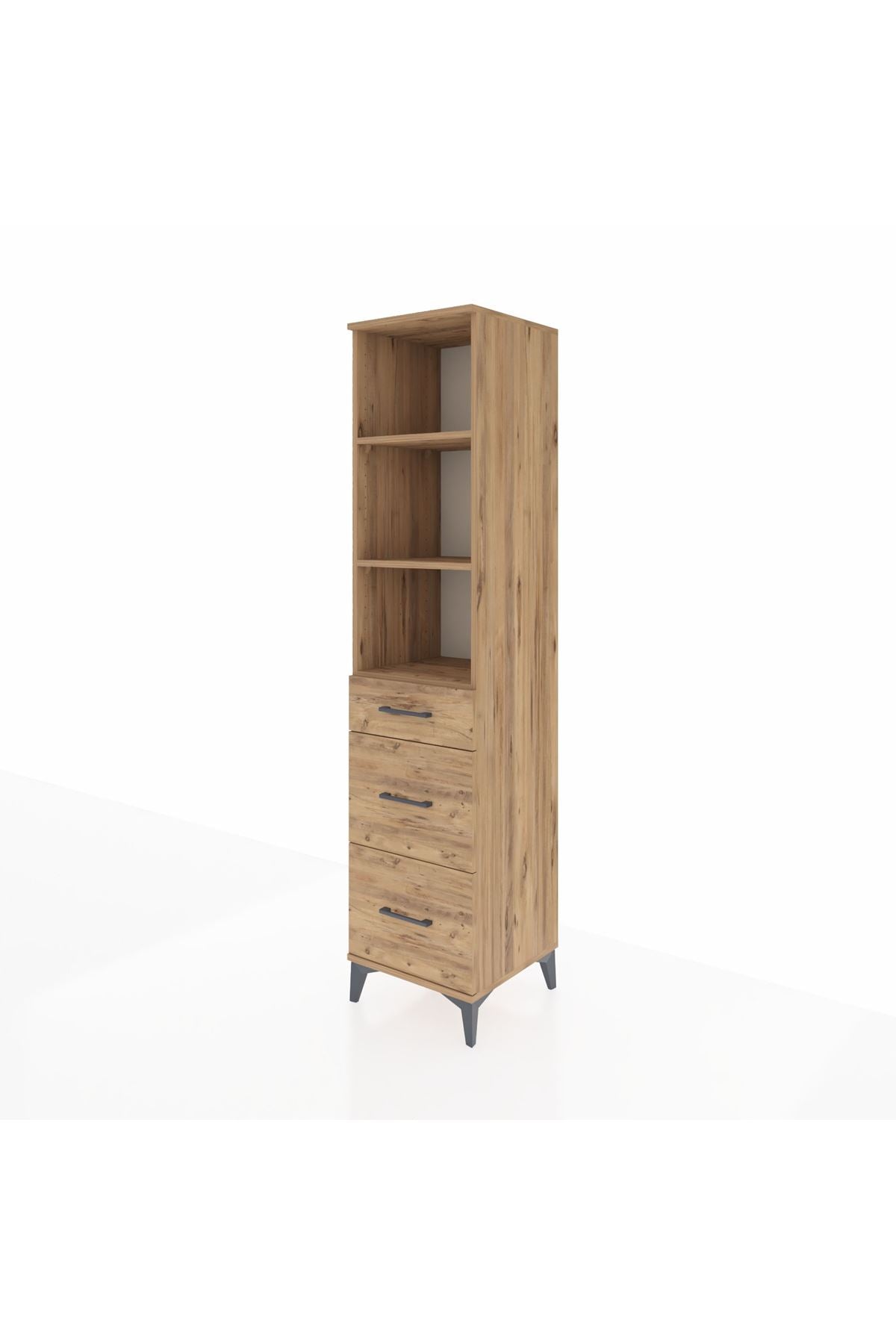 Hyperion Dolap 3 Raflı 3 Çekmeceli 44x44x195 - S58M039V9B