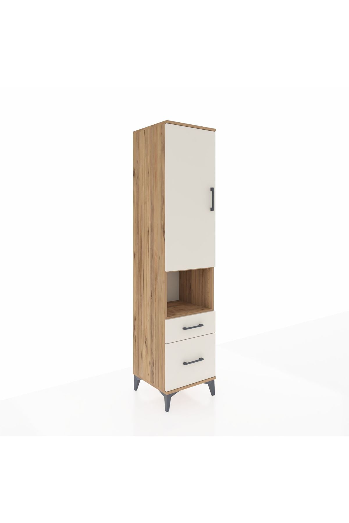 Hyperion Dolap 2 Raflı 2 Çekmeceli Tek Askılı 44x44x195 - S58M040V7B