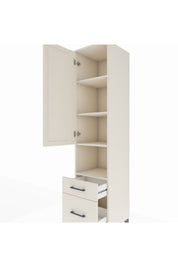Hyperion Dolap 4 Raflı 2 Çekmeceli Tek Kapaklı 44x44x195 - S58M041V1B
